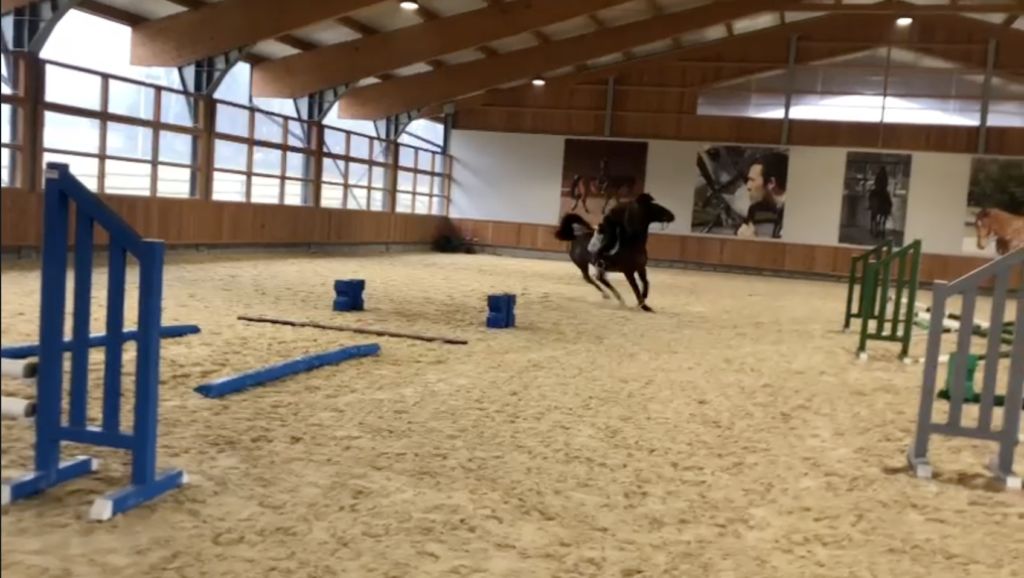 Eric Louradour écart d'un cheval