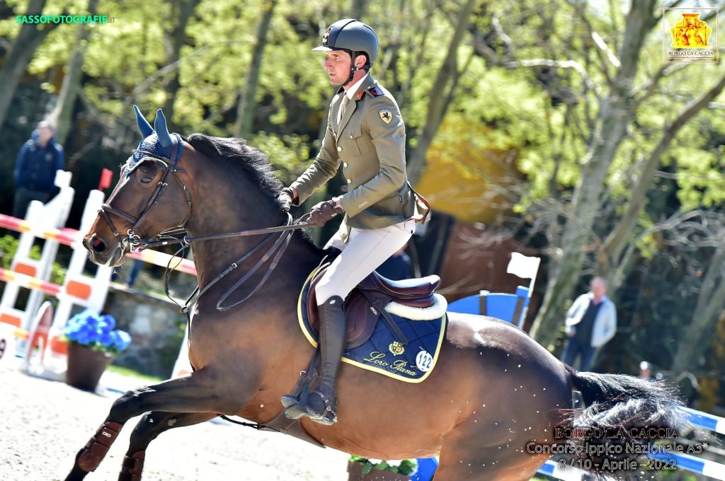 Alberto Zorzi à cheval